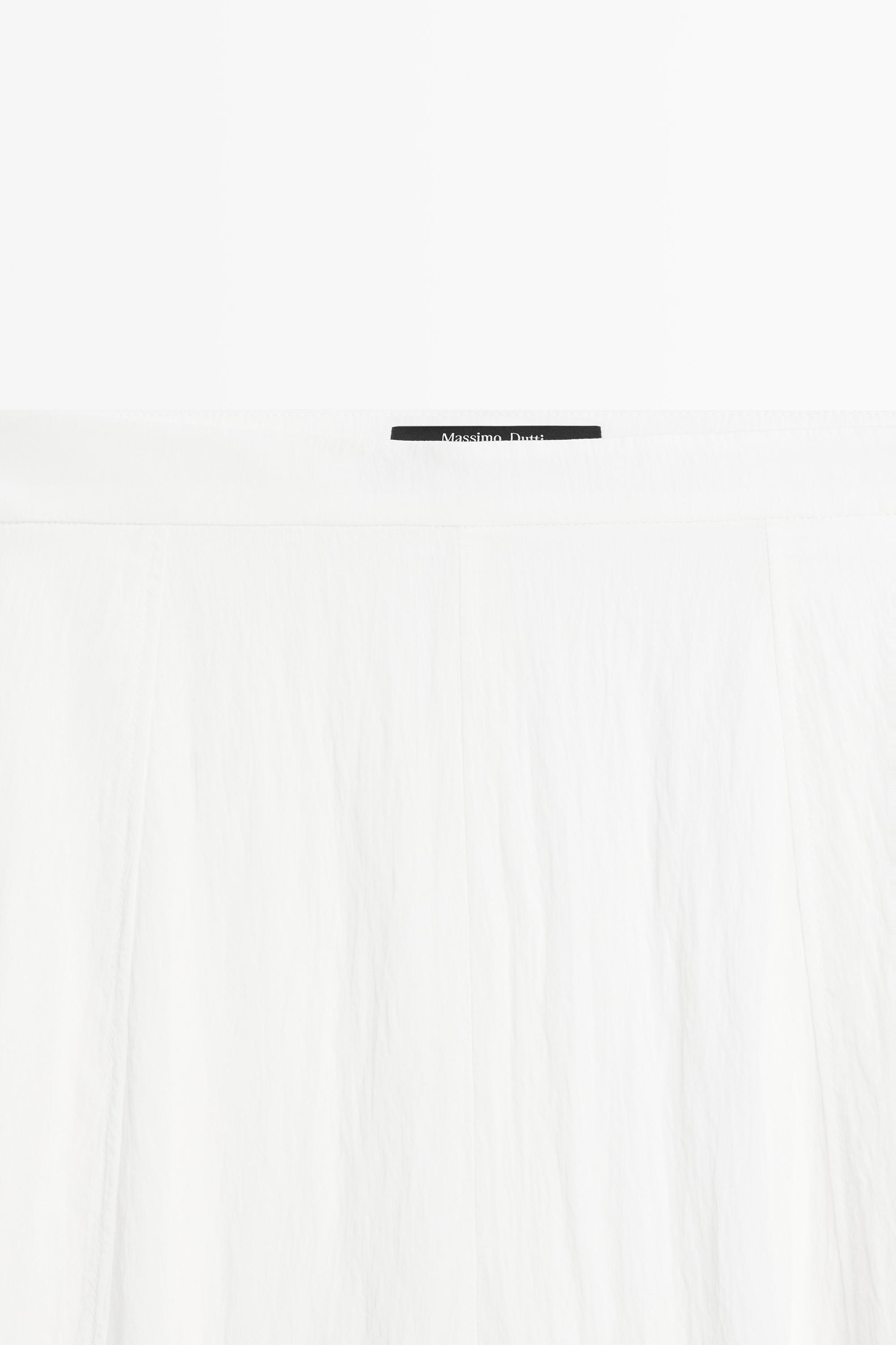 Flowing sarouel trousers with textured detail